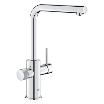 Grohe Blue Pure Minta L-kifolyós vízszűrős csaptelep kihúzható fejjel, króm