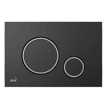 Alcaplast WC tartály nyomólap M778 fekete-matt / króm-fényes