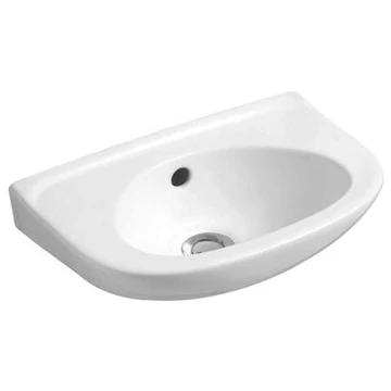 Alföldi Bázis kézmosó 40x25 cm 1 furattal jobb oldalt 4123 4R 01