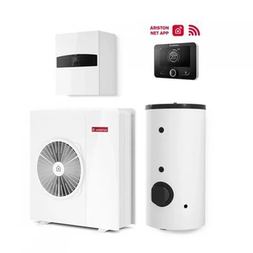 Ariston Nimbus Flex 80 M-T NET R32 monob. hősziv. 8 kW, fali beltéri, 200l HMV, 1 fütőkör, 3 fázis