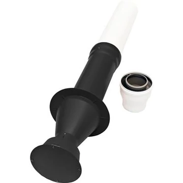 Ariston PPS/ALU 80/125 függőleges kémény FEKETE 60/100 kúpos hüvellyel