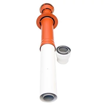 Ariston PPS/ALU 80/125 függőleges kémény VÖRÖS 60/100 kúpos hüvellyel