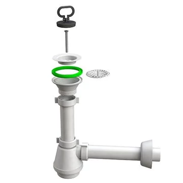 BONOMINI Mosogatószifon 5/4" 1med. feh - kifutó