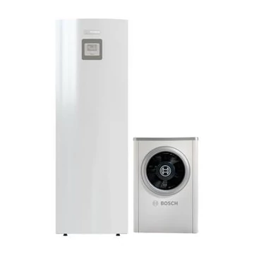 Bosch Compress 6000 AWM+AW-7 levegő-víz hőszivattyú, monoblok, tárolós 190 liter, fűtőbetéttel,R410A