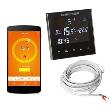 COMPUTHERM E300 szobatermosztát,vezetékes, Wi-Fi-s, programozható, fekete