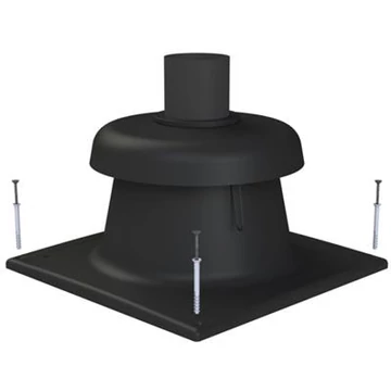 Tricox kürtő fedél fekete, 80mm