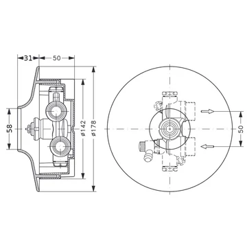 Danfoss FHV-R visszatérővíz-hőm. korl.
