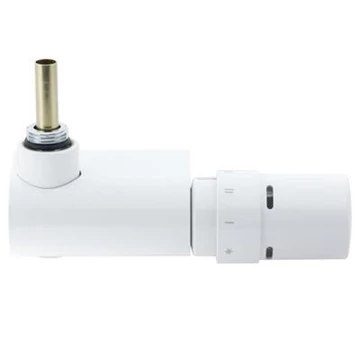 Danfoss VHX-Mono Szett törölközőszárítós radiátorhoz, sarok, RAX érzékelővel, RAL9016 színű