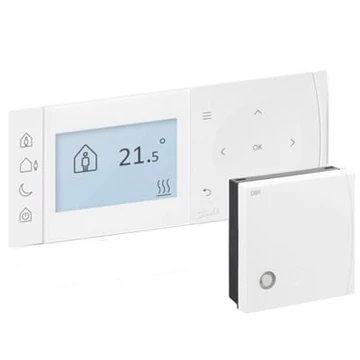 Danfoss TPOne-S szobatermosztát, vezeték nélküli, programozható, háttérvilágítás, 230V