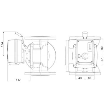 ESBE 96 230VAC 15NM 240s állítómotor