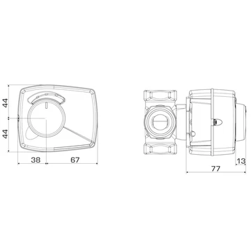ESBE ARA641 motor 3-Pont SPDT 230VAC 6NM 30s (12101100)