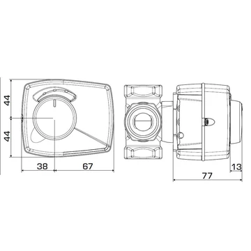 ESBE ARA659 motor proporcionális (0-10V) 24V 6NM 45/120s (12520200)
