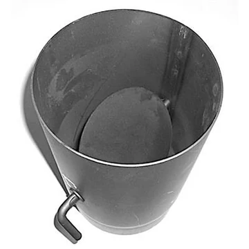 Füstcső 132 25 cm vastag +pillangószelep