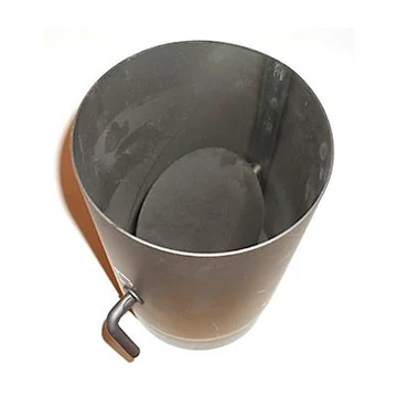 Füstcső 120 25 cm vastag +pillangószelep