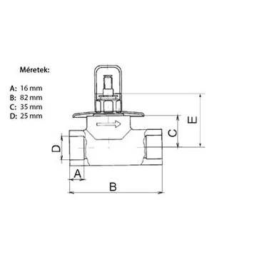 FV Plast csempeszelep króm sapk. 25