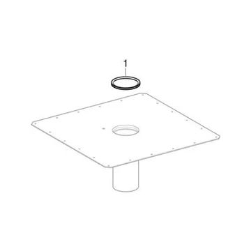 Geberit-Silent-PP tok tömítőgyűrű, EPDM, d110
