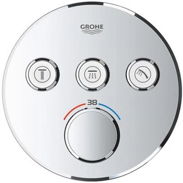 Grohe Grohtherm SmartControl termosztatikus kezelő 3 fogyasztóhoz, falsík mögötti szereléshez