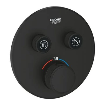 Grohe Grohtherm SmartControl termosztátos keverő, 2-utas váltóval, szín: phantom black