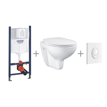 Grohe Rapid SL 4 az 1-ben WC szett fehér nyomólappal