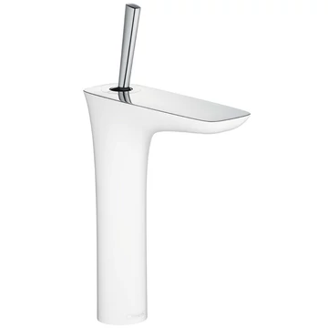 Hansgrohe PuraVida mosdócsaptelep 200 Push-Open fehér/króm - kifutó