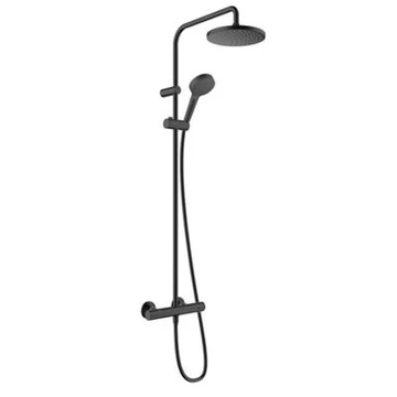 Hansgrohe Vernis Blend Showerpipe 200, 1 jet, termosztáttal, matt fekete