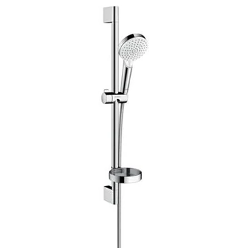 Hansgrohe Crometta Vario/Unica Croma zuhanyszett 65 cm-es szappantartóval fehér/króm
