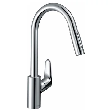 Hansgrohe Focus egykaros konyhai csaptelep kihúzható kifolyóval