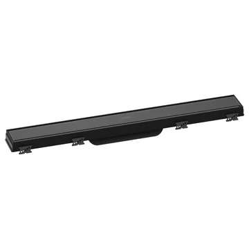 Hansgrohe RainDrain Match zuhanylefolyó színkészlet 60 cm, állítható magasságú keret, fekete