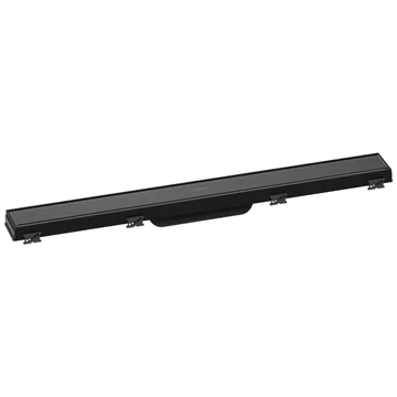 Hansgrohe RainDrain Match zuhanylefolyó színkészlet 70 cm, állítató magasságú keret, fekete