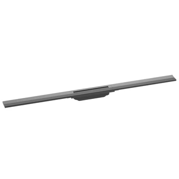 Hansgrohe RainDrain Flex zuhanylefolyó színkészlet 100 cm, formára vágható, szálcsiszolt fekete