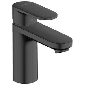 Hansgrohe Vernis Blend egykaros mosdócsaptelep 100, automata lefolyógarnitúrával matt fekete