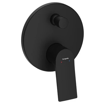 Hansgrohe Zebris kádcsaptelep falsík alatti szereléshez - iBox alaptesthez, matt fekete
