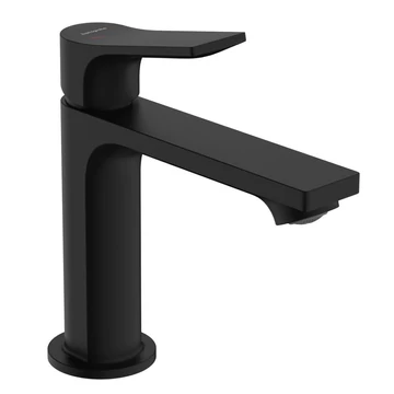 Hansgrohe Zebris mosdócsaptelep 110 CoolStart, automata leeresztő garnitúrával, matt fekete