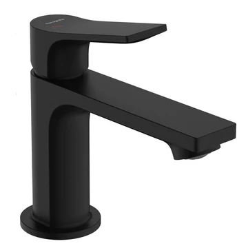 Hansgrohe Zebris mosdócsaptelep 80 CoolStart, automata leeresztő garnitúrával, matt fekete
