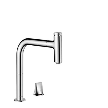 Hansgrohe Metris Select M71 2-lyukú konyhai csaptelep 200 kihúzható kifolyó (M7119), króm