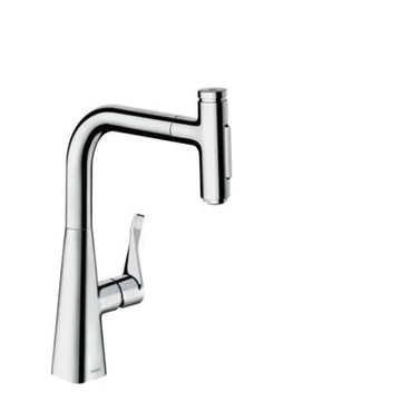Hansgrohe Metris Select M71 konyhai csaptelep 240 2jet, kihúzható kifolyó, króm