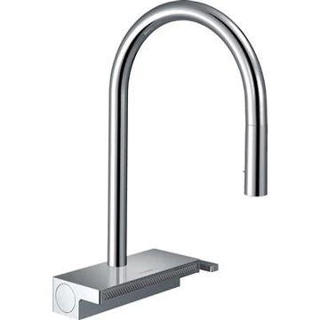 Hansgrohe Aquno Select M81 konyhai csaptelep 170 3 jet, kihúzható kifolyó, króm