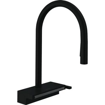 Hansgrohe Aquno Select M81 konyhai csaptelep 170 3 jet, kihúzható kifolyó, matt fekete