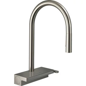 Hansgrohe Aquno Select M81 konyhai csaptelep 170 3 jet, kihúzható kifolyó, króm rm. acél hatású
