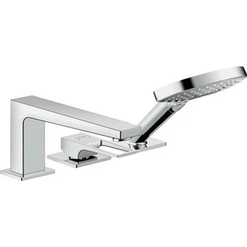 Hansgrohe Metropol 3-lyukú kádcsaptelep peremre építhető Secuflex-vel loop fogantyúval