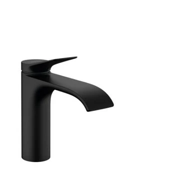 Hansgrohe Vivenis egykaros mosdócsaptelep 110, automata lefolyógarnitúra, matt fekete
