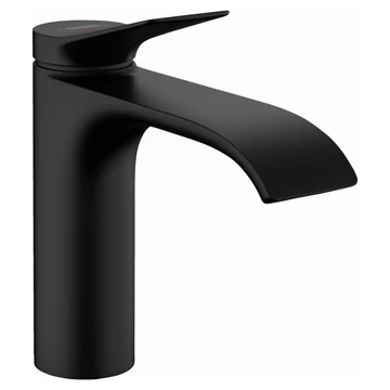 Hansgrohe Vivenis egykaros mosdócsaptelep 110, CoolStart, automata lefolyógarnitúra, matt fekete