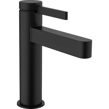 Hansgrohe Finoris mosdócsaptelep 110, push-open lefolyógarnitúra, matt fekete