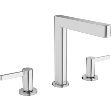 Hansgrohe Finoris 3 lyukú mosdócsaptelep 160, push-open lefolyógarnitúra
