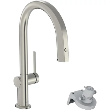 Hansgrohe Aqittura M91 Filtersystem konyhai csapt. 210, kihúzható kifolyó, 1jet, rm. acél hatású