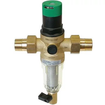 Honeywell ivóvíz szűrő+nyomásszabályozó MiniPlus 1" réz szűrőcsésze PN16 max 40°C kvs=6