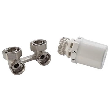 Honeywell Verafix H-idom szett sarok (T3019DAW0 + V2495EX020A) + Termofej Danfoss szelepbetéthez