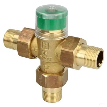 Honeywell termosztatikus keverőszelep HMV, forrázásvédelem 1" fix km 30-60°C max 90°C kvs=1,6