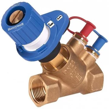 Honeywell beszabályozó szelep SafeCon® mérőcsonkkal, visszatérő vezetékbe 1 1/4 bm PN16 2...130°C