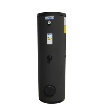 Install Watex indirekt tároló, 300liter, 2 hőcserélős (1 m2 / 0,66 m2), PU szigeteléssel